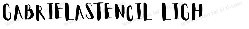 gabrielastencil ligh字体转换
